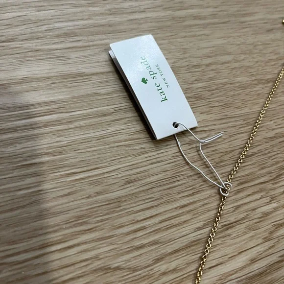 Kate Spade Gold Square Heart Necklace - Picture 3 of 7